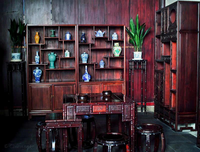 Qing dynasty, furniture, Hangzhou, Zhejiang, house