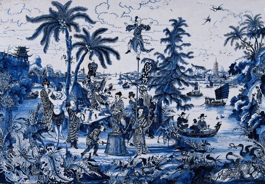 chinoiserie, delft