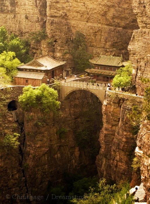 Hebei, temple, canyon