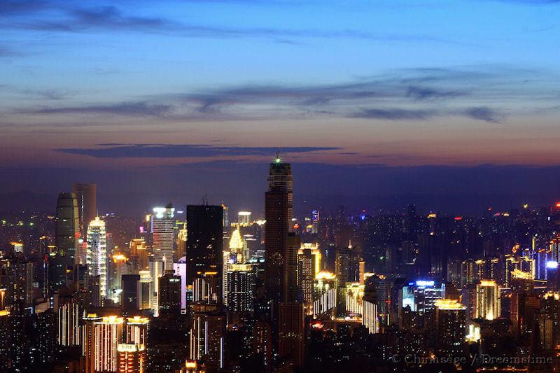 Chongqing, skyline, modern housing