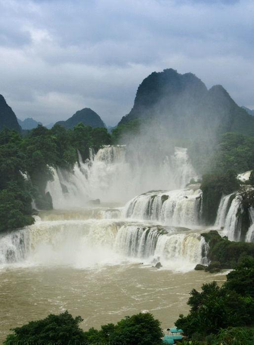 Guangxi, Detian, waterfall