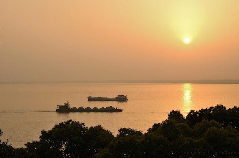 Hunan, lake, boat