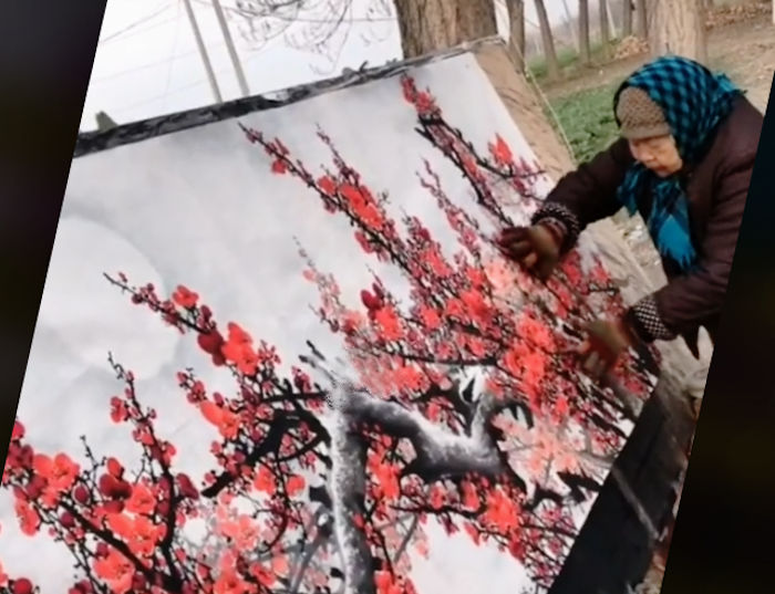 Painting of plum blossom