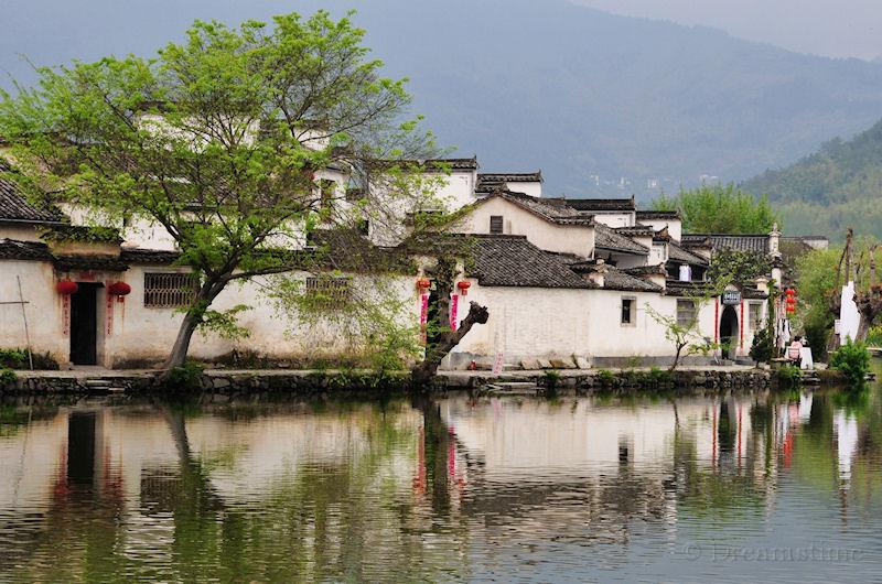 Hongcun, village, Anhui, building