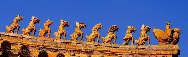 Forbidden City, Beijing, roof, architecture