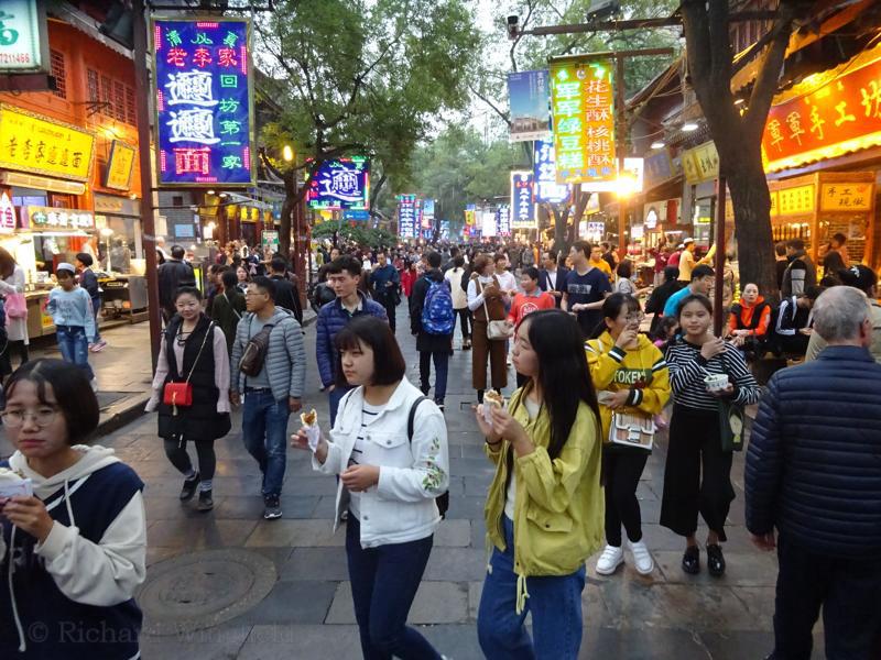 xi'an, xian, shaanxi, street scene, fast food