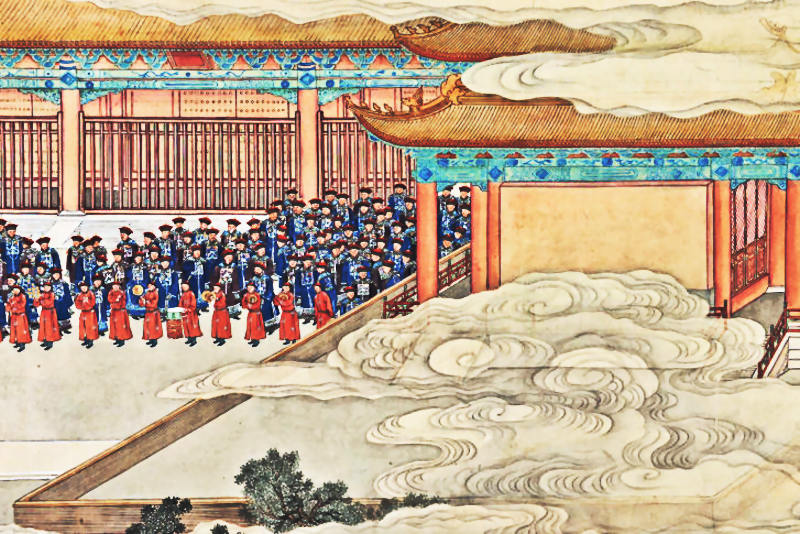 scroll, Emperor Qianlong, auction, Xu Yang