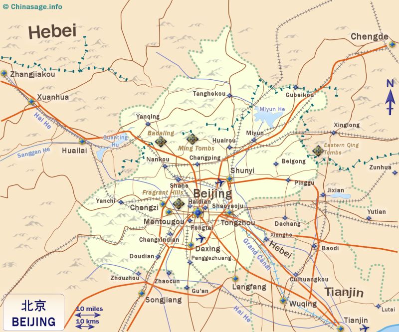 Map of Beijing,Beijing province map