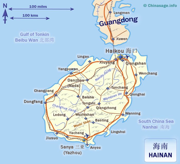 Map of Hainan,Hainan province map