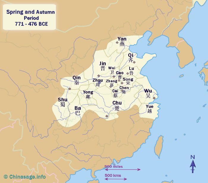 zhou dynasty map eastern and western