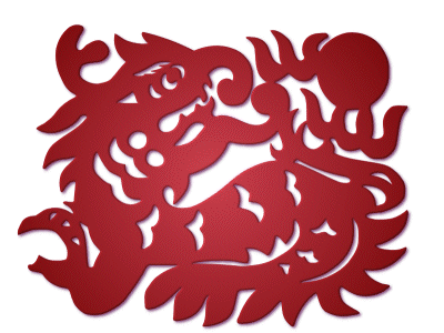 zodiac,paper-cut,dragon